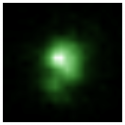 Hrášková galaxie z Hubb. teleskopu